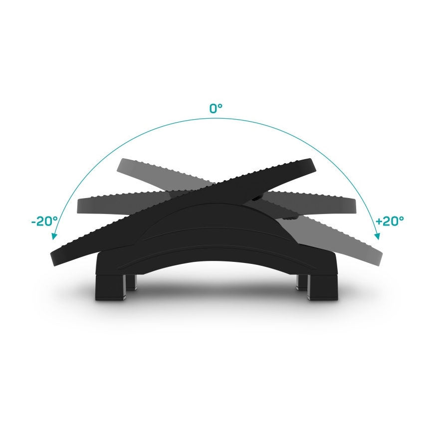 CONNECT IT CFH-4105-BK - Регулируема поставка за крака, черна