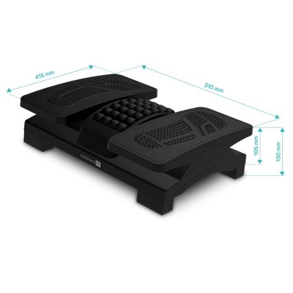 CONNECT IT CFH-4105-BK - Регулируема поставка за крака, черна