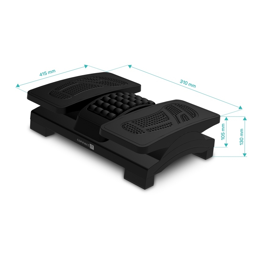 CONNECT IT CFH-4105-BK - Регулируема поставка за крака, черна