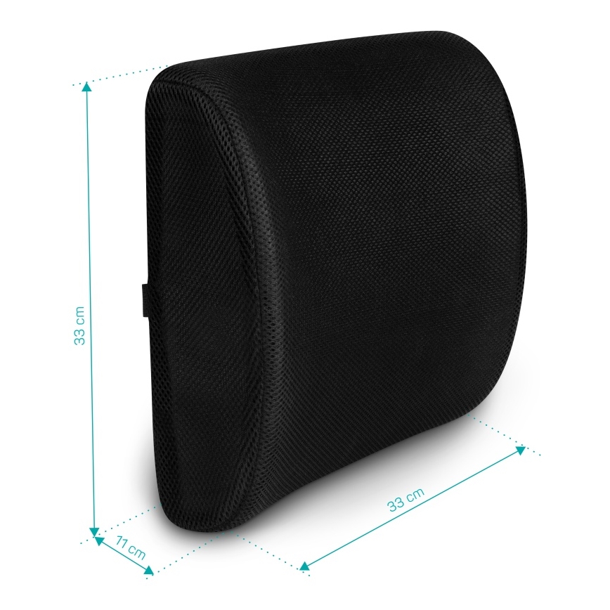 CONNECT IT CFH-5300-BK - Лумбална опора за стол черен