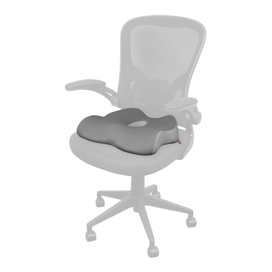 CONNECT IT CFH-5901-GY - Ергономична възглавница за стол сив