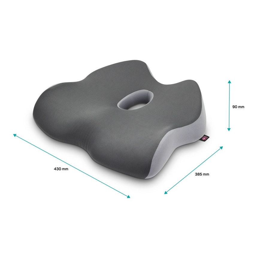 CONNECT IT CFH-5901-GY - Ергономична възглавница за стол сив