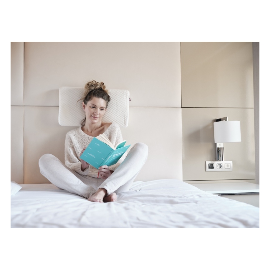 CONNECT IT CFH-6020-WH - Анатомична възглавница Taurus бяла