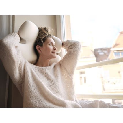 CONNECT IT CFH-6030-WH - Анатомична възглавница Virgo бяла/сива