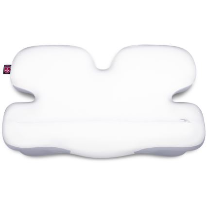 CONNECT IT CFH-6030-WH - Анатомична възглавница Virgo бял/сив