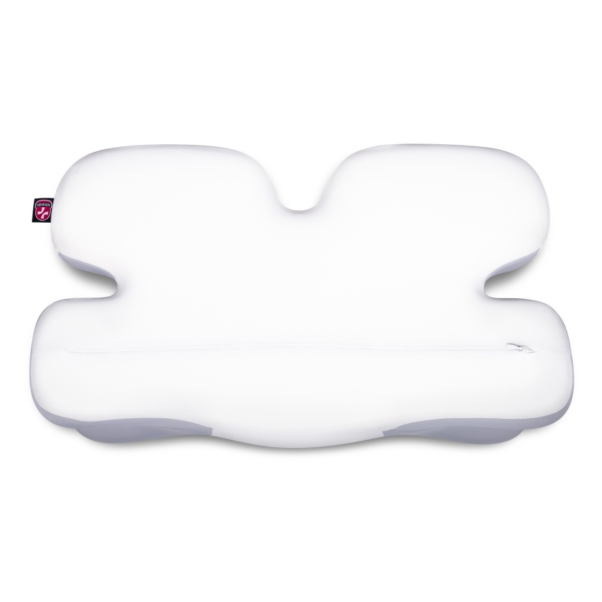 CONNECT IT CFH-6030-WH - Анатомична възглавница Virgo бял/сив