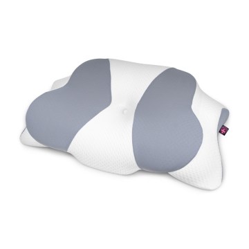 CONNECT IT CFH-6032-WH - Анатомична възглавница Gemini бял/сив
