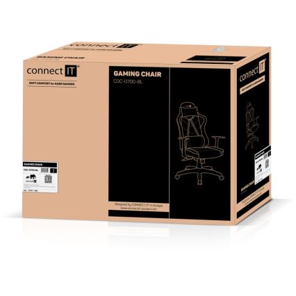 CONNECT IT CGC-0700-BL - Геймърски стол LeMans Pro черен/син