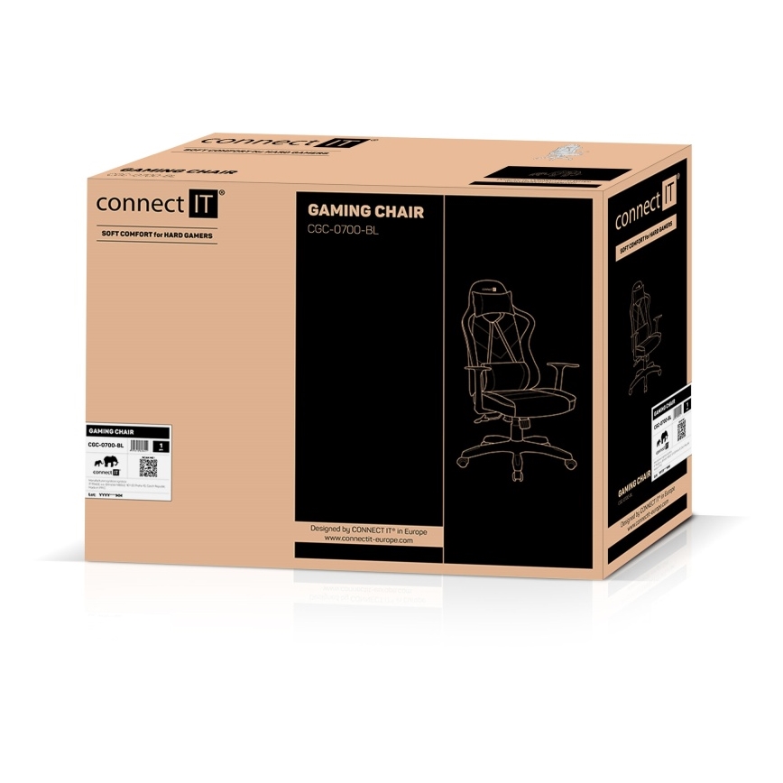 CONNECT IT CGC-0700-BL - Геймърски стол LeMans Pro черно/синьо