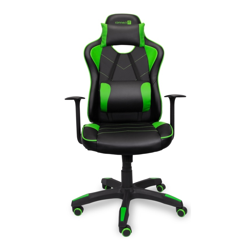CONNECT IT CGC-0700-GR - Геймърски стол LeMans Pro черен/зелен