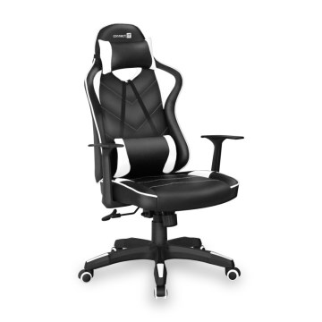 CONNECT IT CGC-0700-WH - Геймърски стол LeMans Pro черен/бял