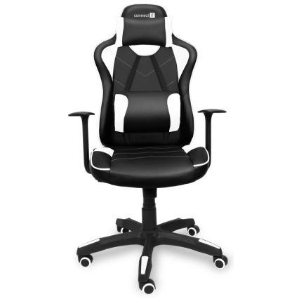 CONNECT IT CGC-0700-WH - Геймърски стол LeMans Pro черен/бял