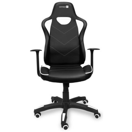 CONNECT IT CGC-0700-WH - Геймърски стол LeMans Pro черен/бял