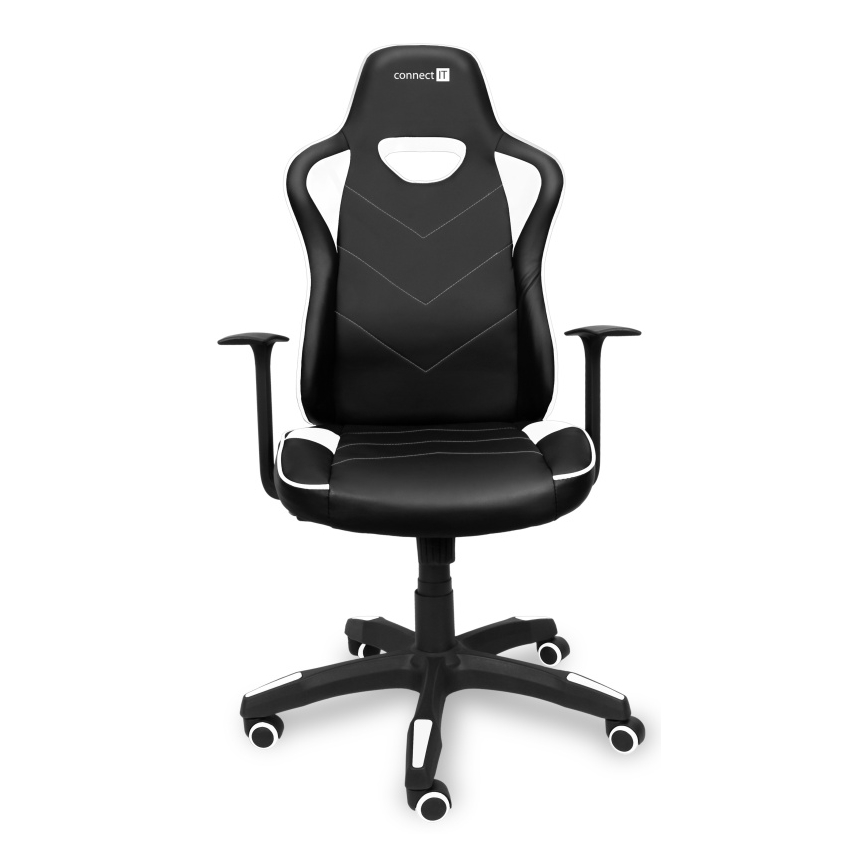 CONNECT IT CGC-0700-WH - Геймърски стол LeMans Pro черен/бял