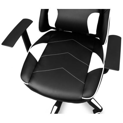 CONNECT IT CGC-0700-WH - Геймърски стол LeMans Pro черно/бяло