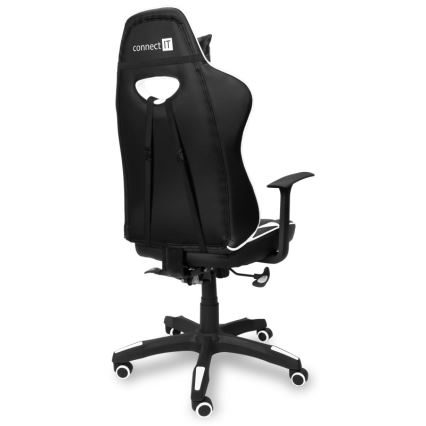 CONNECT IT CGC-0700-WH - Геймърски стол LeMans Pro черно/бяло