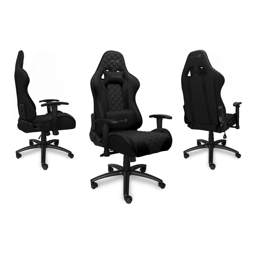 CONNECT IT CGC-1200-BK - Геймърски стол Monaco Pro черен