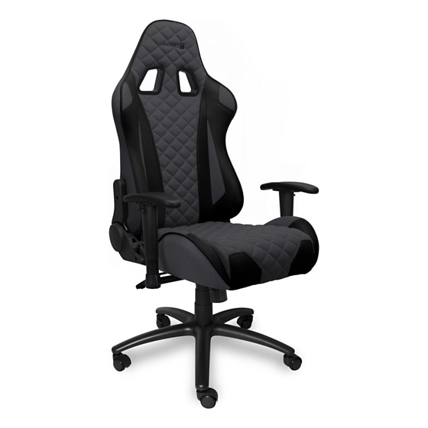 CONNECT IT CGC-1200-GY - Геймърски стол Monaco Pro сив/черен