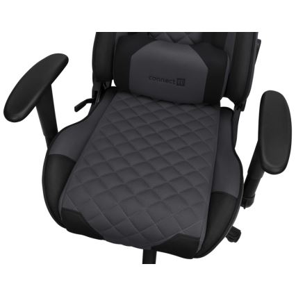 CONNECT IT CGC-1200-GY - Геймърски стол Monaco Pro сив/черен