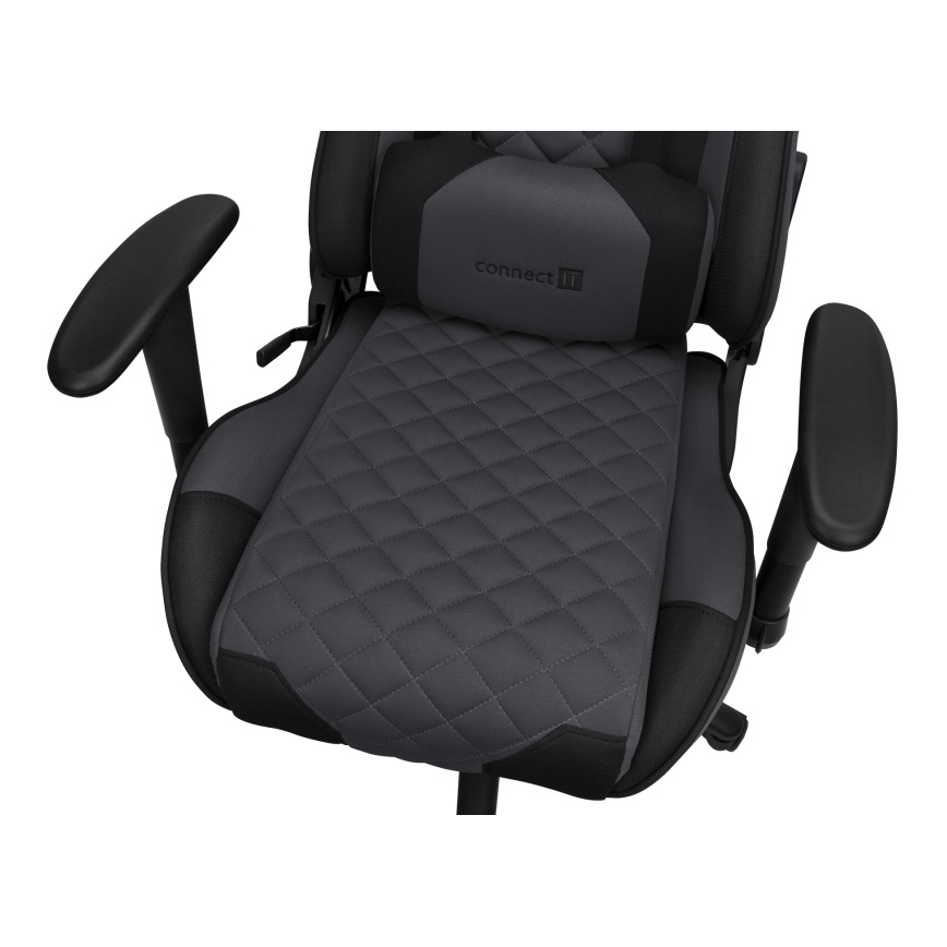CONNECT IT CGC-1200-GY - Геймърски стол Monaco Pro сив/черен