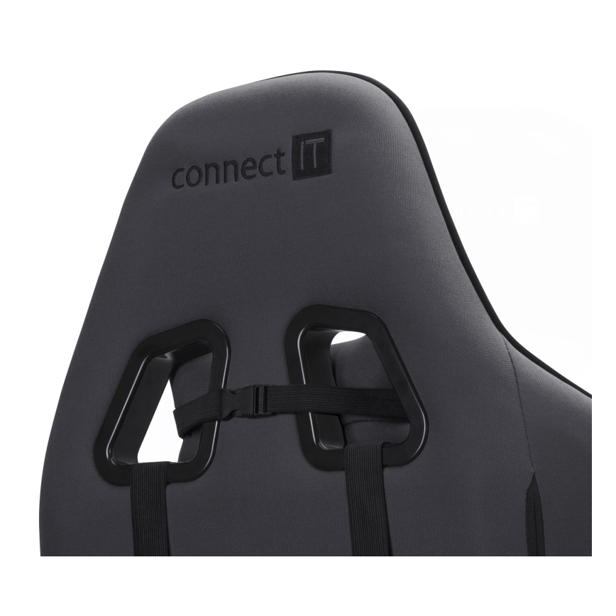 CONNECT IT CGC-1200-GY - Геймърски стол Monaco Pro сив/черен