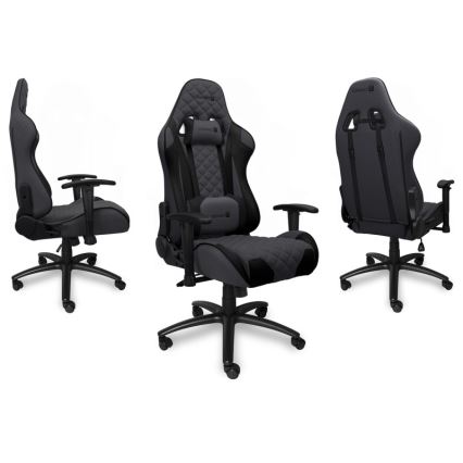 CONNECT IT CGC-1200-GY - Геймърски стол Monaco Pro сив/черен