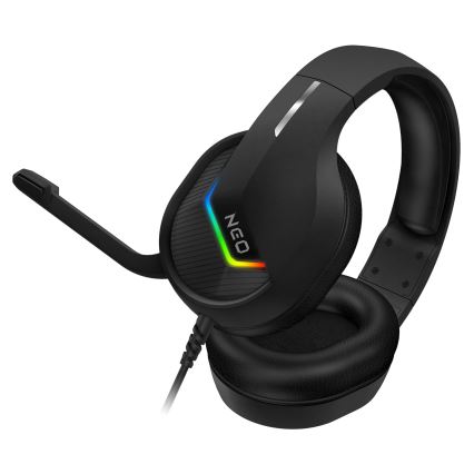 CONNECT IT CHP-3595-BK - LED RGB Гейминг слушалки с кабел с микрофон черен