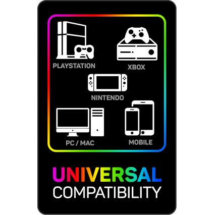 CONNECT IT CHP-3595-WH - LED RGB Гейминг слушалки с кабел с микрофон бял/черен