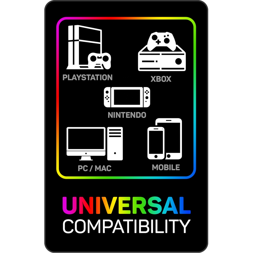 CONNECT IT CHP-3595-WH - LED RGB Гейминг слушалки с кабел с микрофон бял/черен