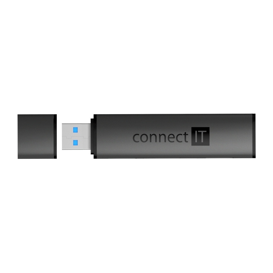 CONNECT IT CHU-4060-AN - USB-A hub с четец за карти памет 4в1