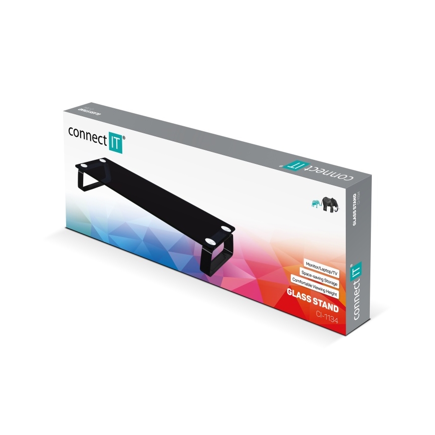CONNECT IT CI-1134 - Многофункционален стъклена основа черен