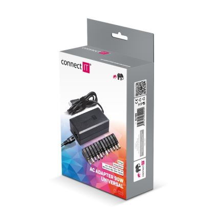 CONNECT IT CI-133 - Универсален захранващ адаптер за лаптопи 90W