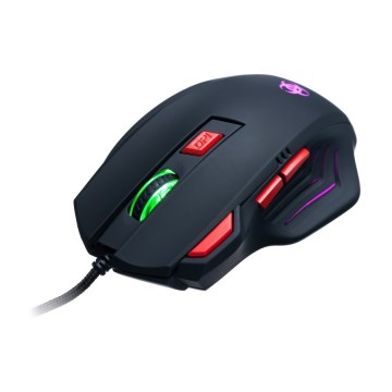 CONNECT IT CI-191 - LED Жична геймърска мишка 800/1600/2400/3200 DPI черен