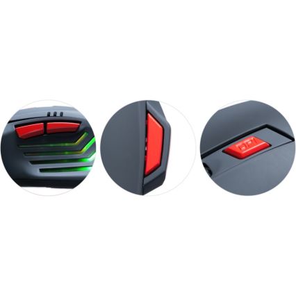 CONNECT IT CI-191 - LED Жична геймърска мишка 800/1600/2400/3200 DPI черен