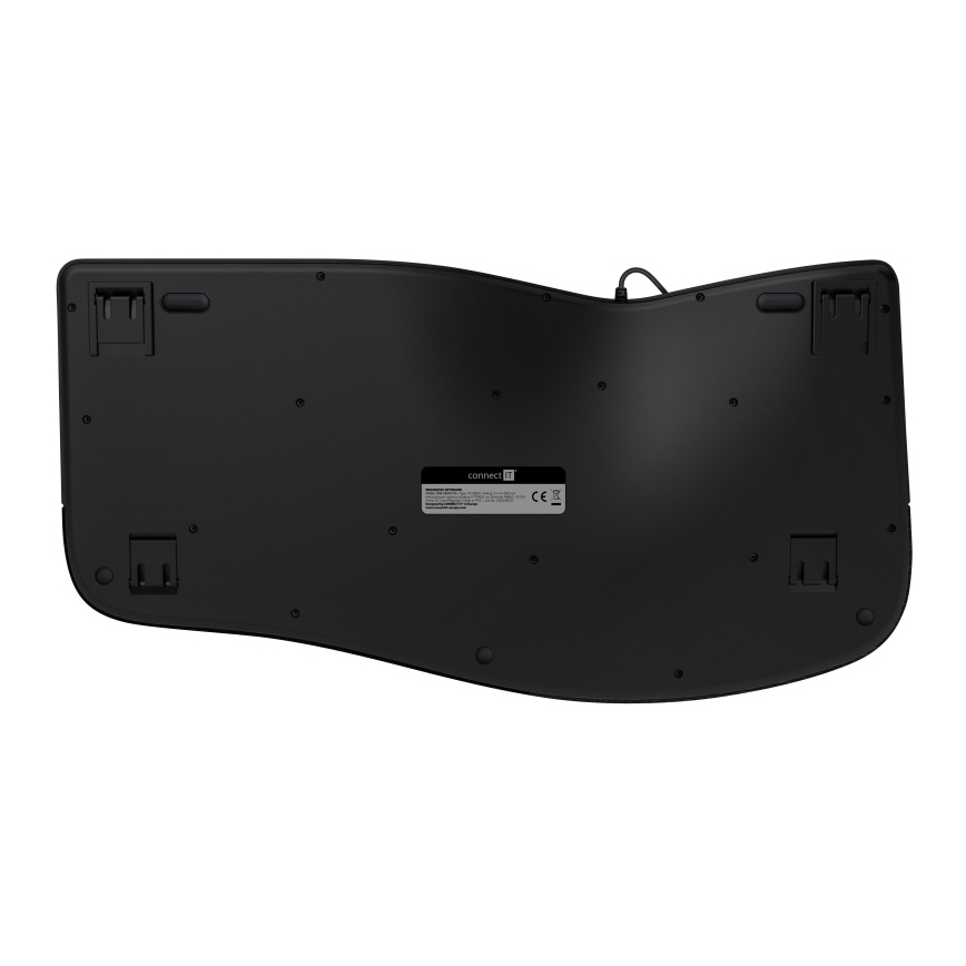 CONNECT IT CKB-2800-CS - Ергономична безжична клавиатура с CZ/SK локализация черен