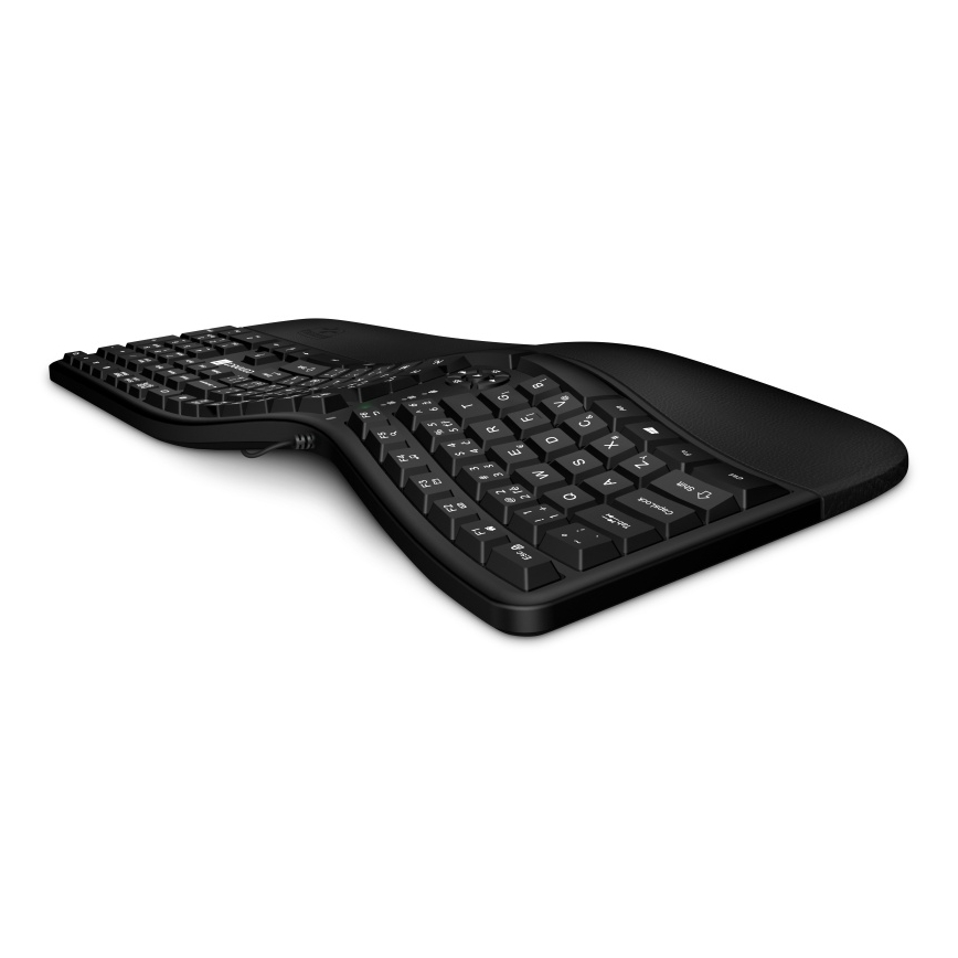 CONNECT IT CKB-2800-CS - Ергономична безжична клавиатура с CZ/SK локализация черен