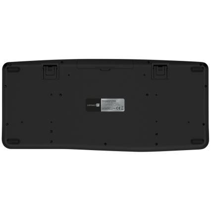 CONNECT IT CKM-6010-CS - Ергономична безжична клавиатура и мишка 800/1200/1600/2400 DPI с CZ/SK локализация 1xAA + 2xAAA черен