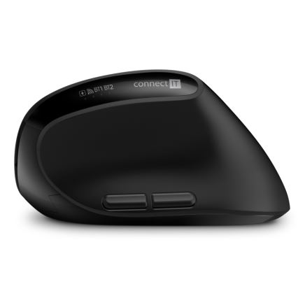 CONNECT IT CKM-6010-CS - Ергономична безжична клавиатура и мишка 800/1200/1600/2400 DPI с CZ/SK локализация 1xAA + 2xAAA черен