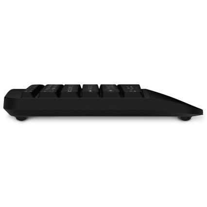 CONNECT IT CKM-6010-CS - Ергономична безжична клавиатура и мишка 800/1200/1600/2400 DPI с CZ/SK локализация 1xAA + 2xAAA черен