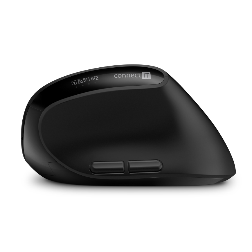 CONNECT IT CKM-6010-CS - Ергономична безжична клавиатура и мишка 800/1200/1600/2400 DPI с CZ/SK локализация 1xAA + 2xAAA черен