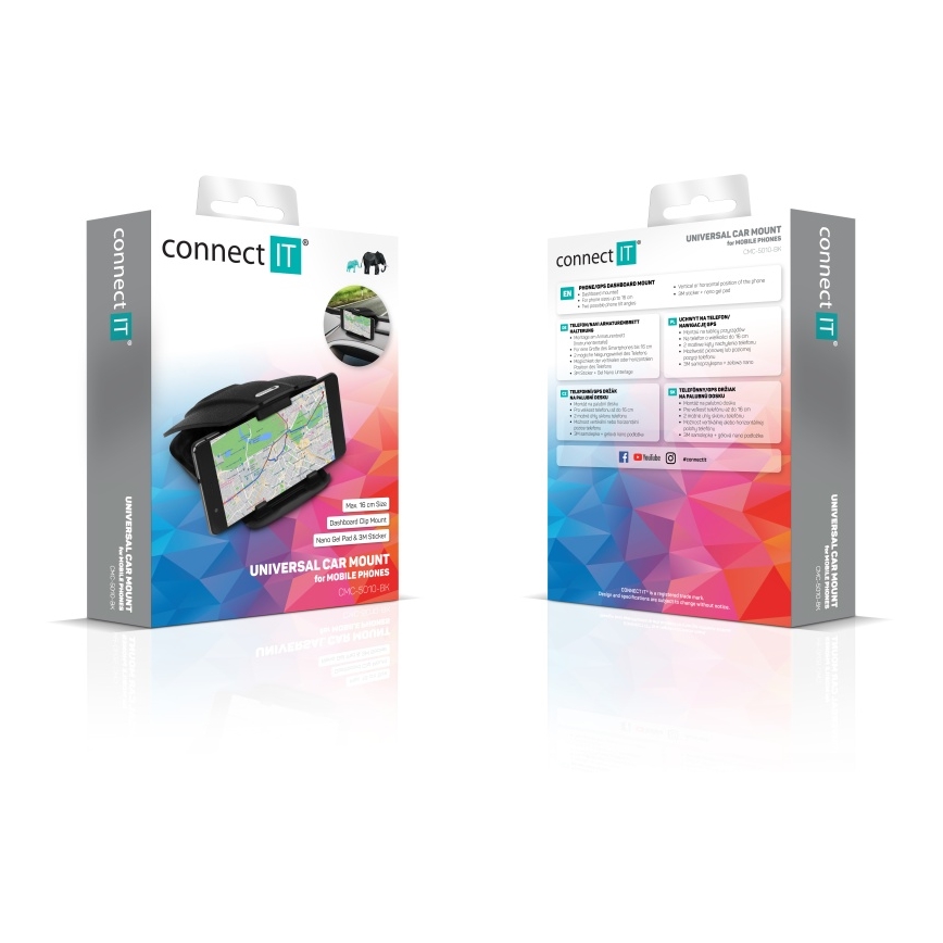 CONNECT IT CMC-5010-BK - Държач за телефон в автомобил