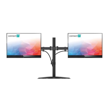 CONNECT IT CMF-3204-BK - Универсална стойка за 2 монитора 13-32” черен
