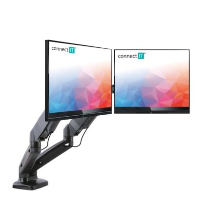 CONNECT IT CMF-3207-BK - Универсална стойка за 2 монитора 13-27” черен