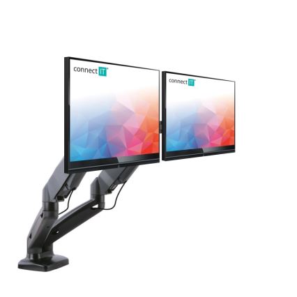 CONNECT IT CMF-3207-BK - Универсална стойка за 2 монитора 13-27” черен