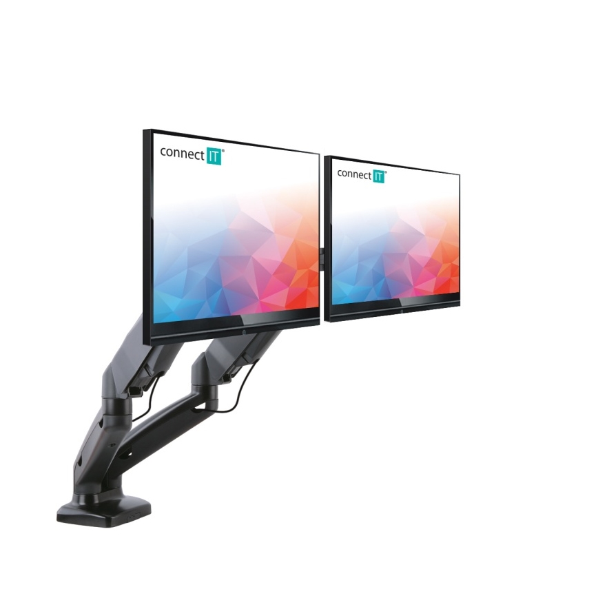 CONNECT IT CMF-3207-BK - Универсална стойка за 2 монитора 13-27” черен