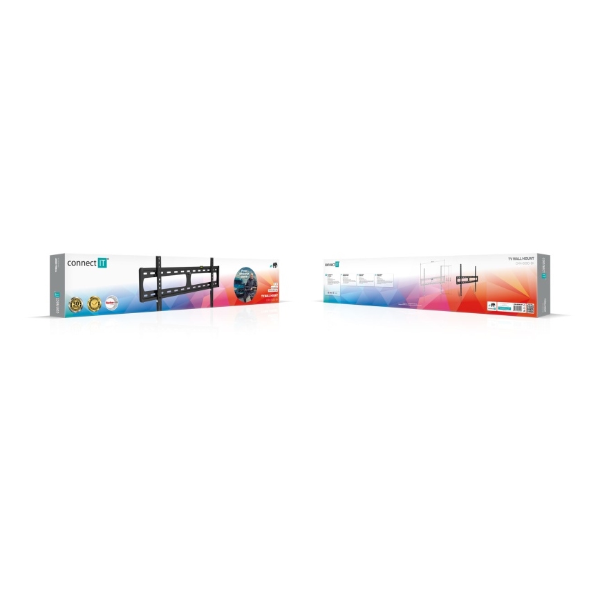 CONNECT IT CMH-6090-BK - Стенна стойка за телевизор 40-100” черен