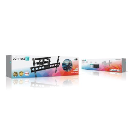 CONNECT IT CMH-7600-BK - Стенна стойка за телевизор 32-70” черен