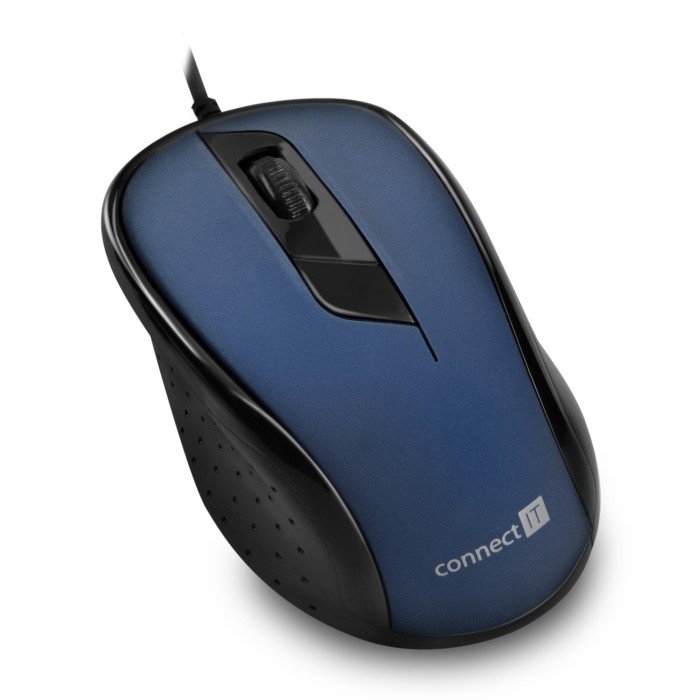 CONNECT IT CMO-1200-BL - Жична мишка 1000 DPI черен/син