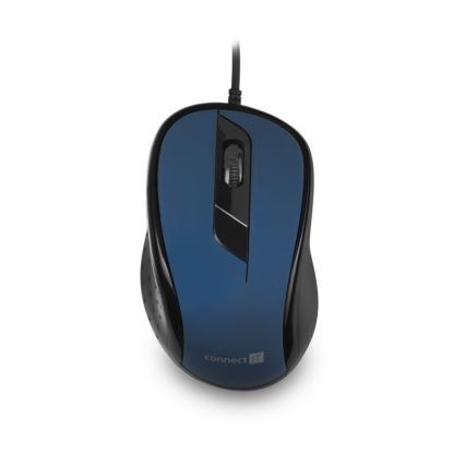 CONNECT IT CMO-1200-BL - Жична мишка 1000 DPI черен/син