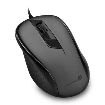 CONNECT IT CMO-1200-GY - Жична мишка 1000 DPI черен/сив